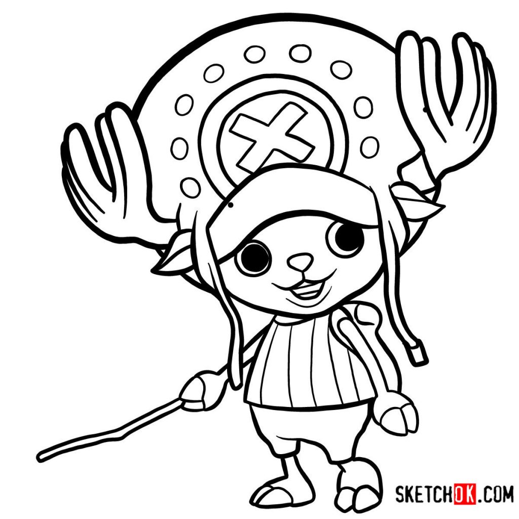 How To Draw Chopper  One Piece  Easy Step By Step  YouTube
