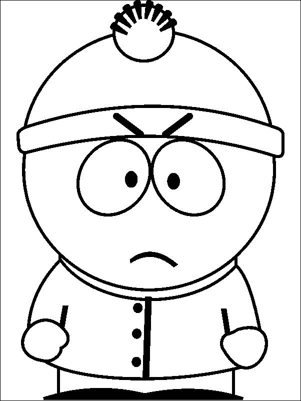 South Park Character Colouring Page