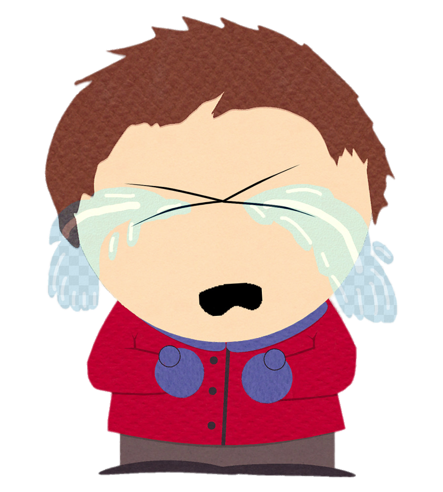 Check out this transparent South Park Clyde Donovan crying hard PNG image.