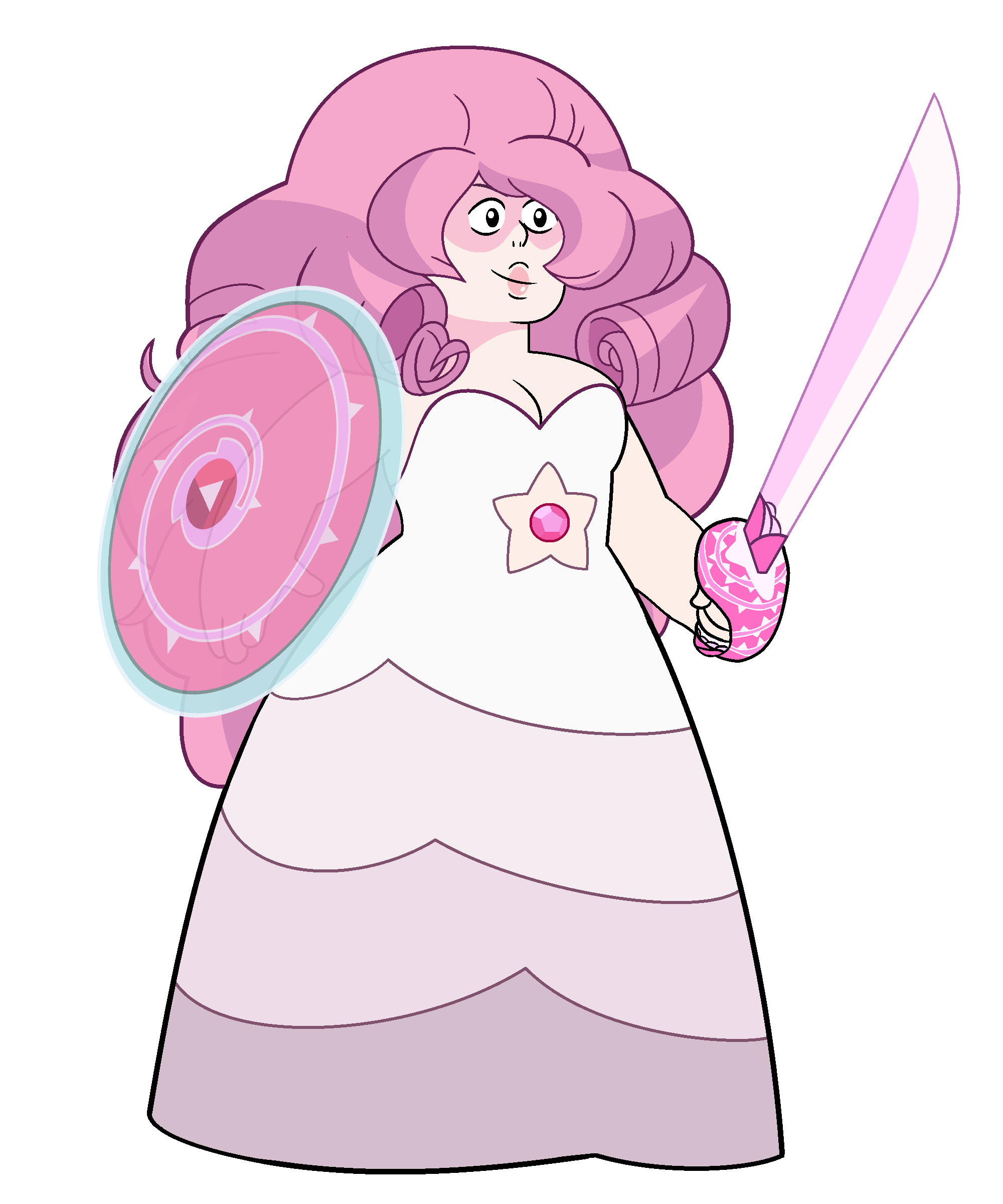 Check out this transparent Steven Universe Character Rose Quartz with shiel...