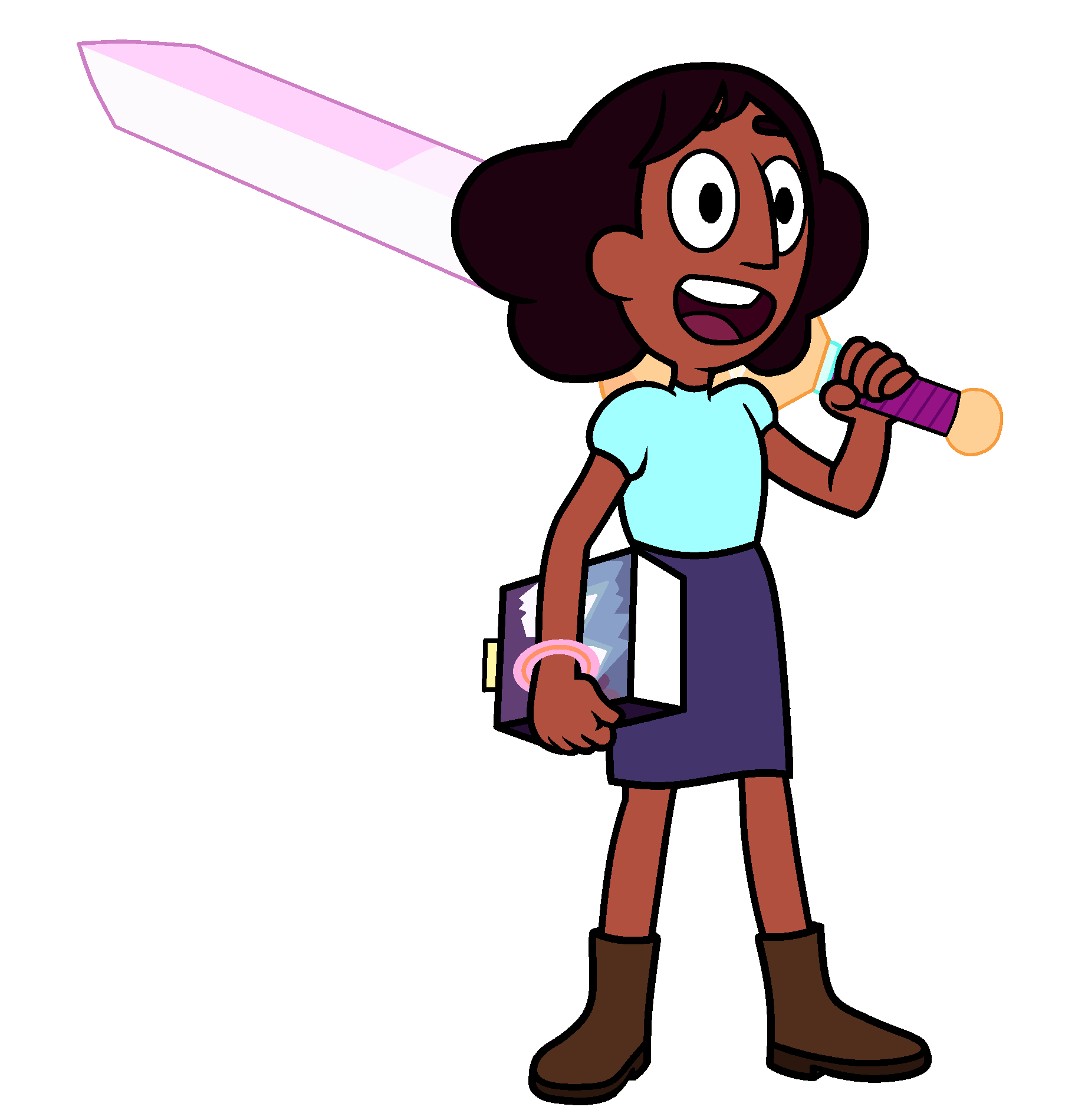 We have found a great Steven Universe character Connie Maheswaran holding s...