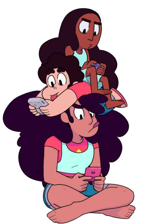 Steven Universe with two friends