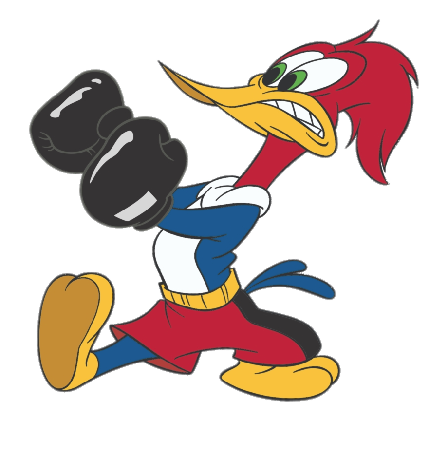 Woody Woodpecker boxing match