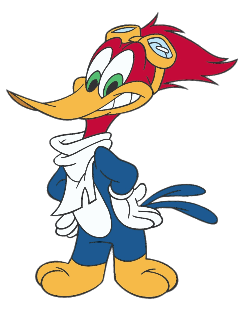 Check out this transparent Woody Woodpecker pilot outfit PNG image