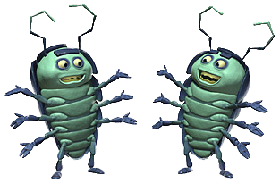 A Bugs Life Tuck and Roll the Pillbugs