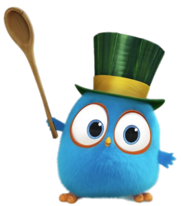 Angry Bird Blue with top hat