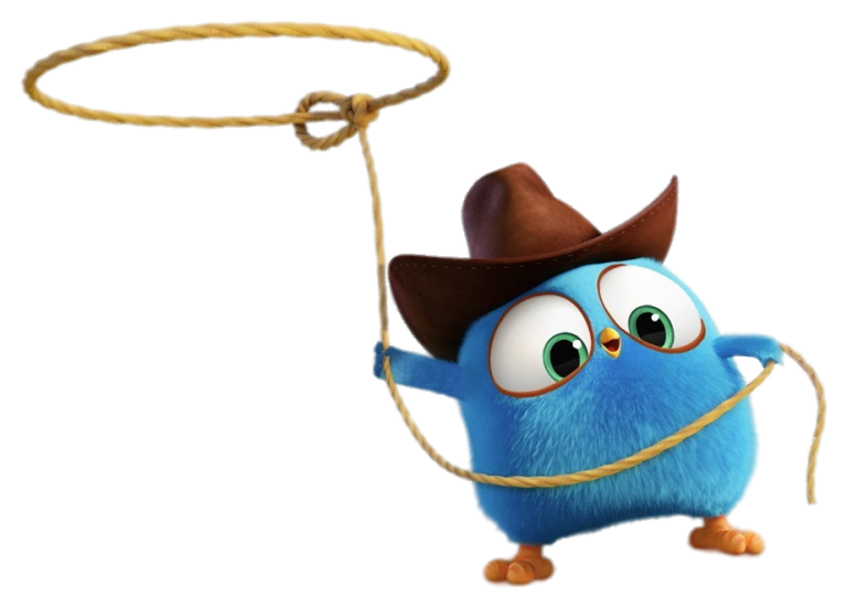 Check out this transparent Angry Bird blue with lasso PNG image