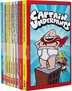 Captain Underpants 10 book set