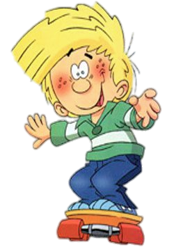 Check out this transparent Cedric on a skateboard PNG image