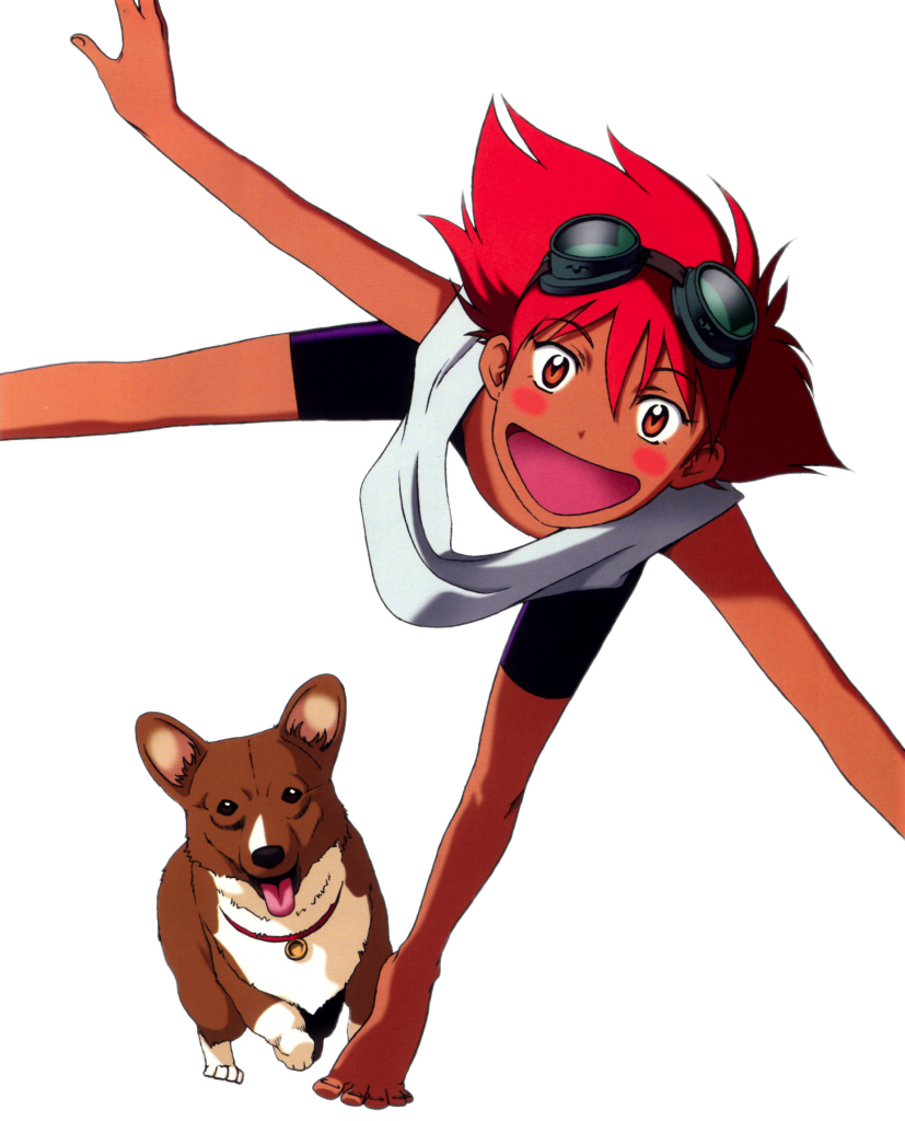 Check out this transparent Cowboy Bebop Edward and corgi Ein PNG image