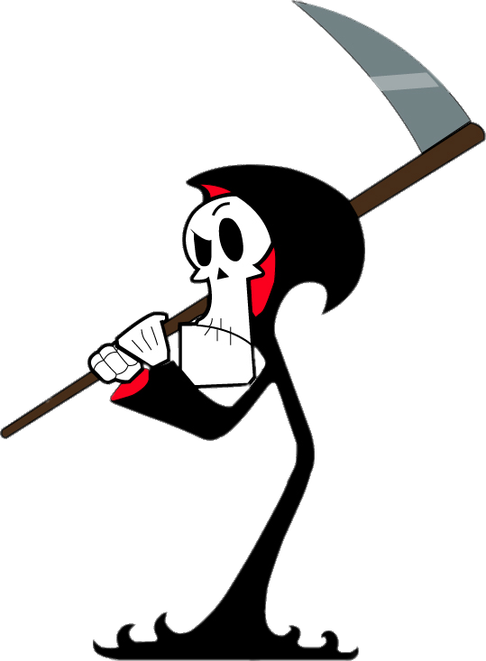 Grim Reaper holding scythe