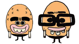 Gumball Colin and Felix Eggheads