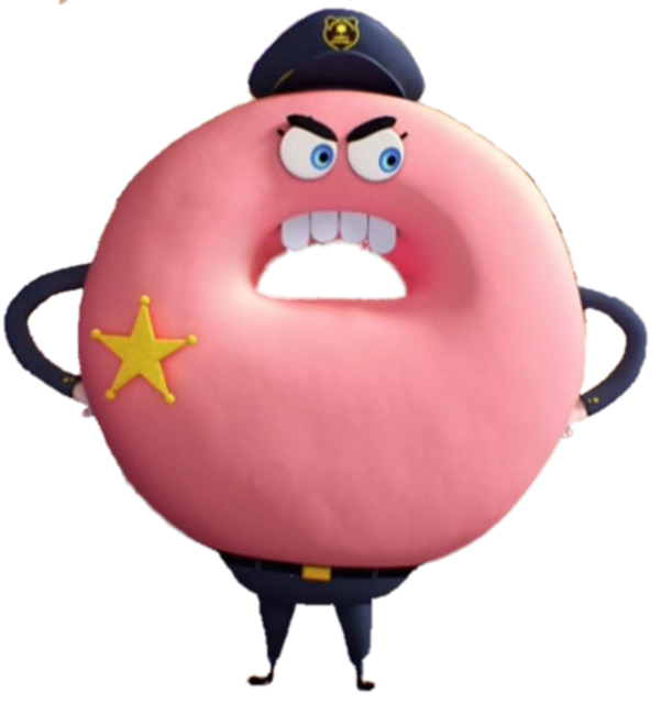 Check out this transparent Gumball character Doughnut Sheriff PNG image