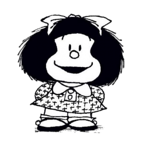 Mafalda Black and white