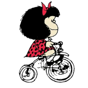 Mafalda on tricycle
