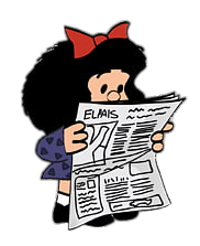 Mafalda reading the paper
