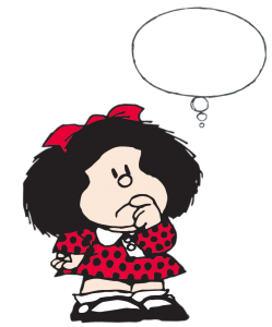 Mafalda thinking hard