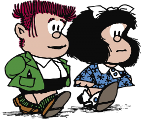 Mafalda with a friend