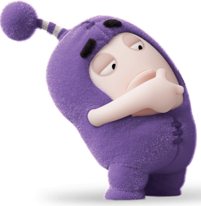 Check out this transparent Oddbods Jeff bending backwards PNG image