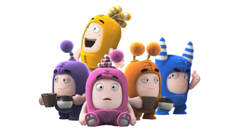 Check out this transparent Oddbods drinking coffee PNG image