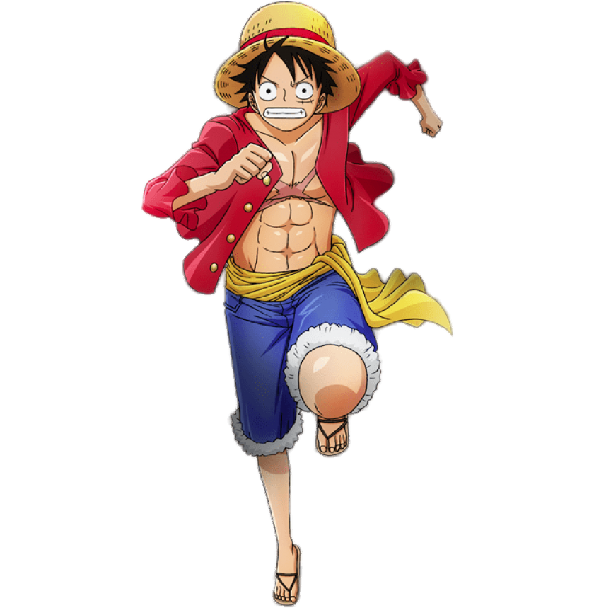 Luffy as Nika running PNG Image