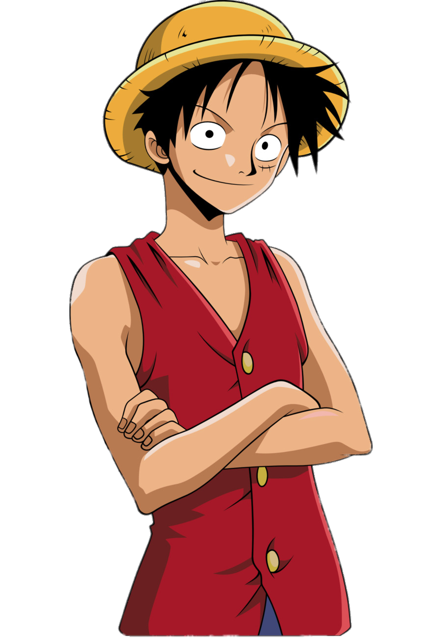 Check out this transparent One Piece Monkey D. Luffy arms crossed PNG image