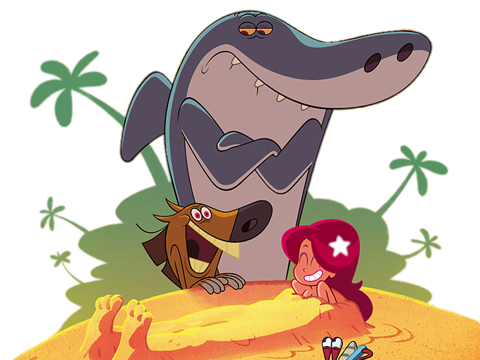 Check out this transparent Sharko watching over Marina PNG image