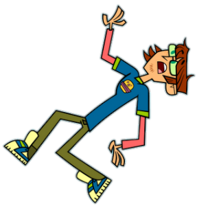 Total Drama Harold falling