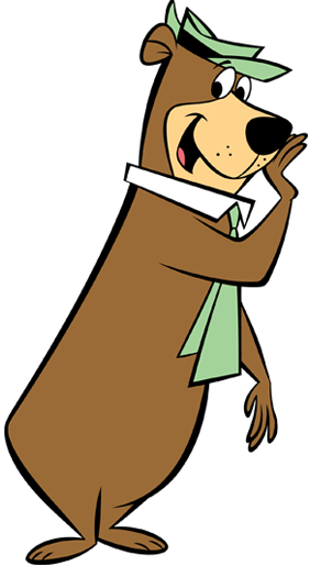 Check out this transparent Yogi Bear whispering PNG image