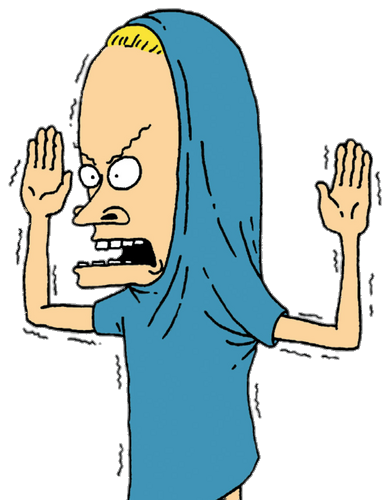 Check out this transparent Beavis hands up PNG image