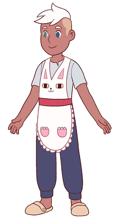 Bee and PuppyCat character Deckard the cook