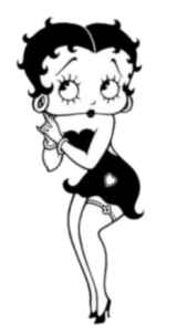 Betty Boop black and white