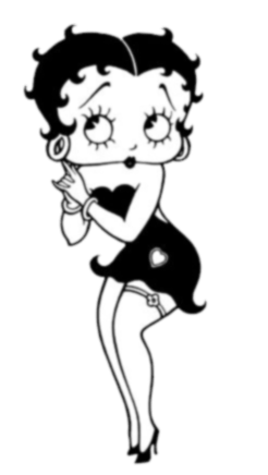 Betty Boop black and white