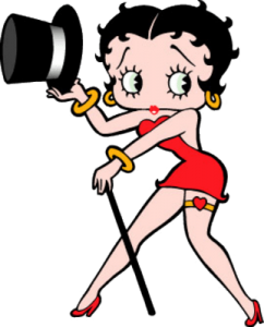Betty Boop with top hat