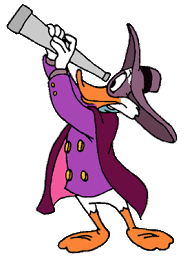 Darkwing Duck with looking glass