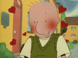 Doug blushing