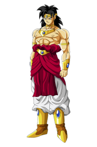 Dragon Ball character Broly golden ornaments
