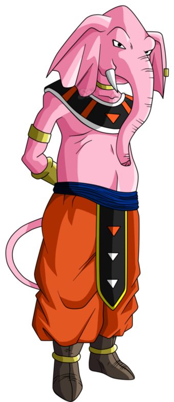 Check out this transparent Dragon Ball character Rumsshi arms behind back PNG image