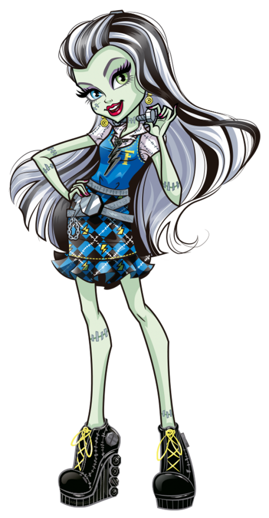 Check out this transparent Frankie Stein posing PNG image