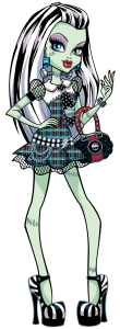Frankie Stein with handbag