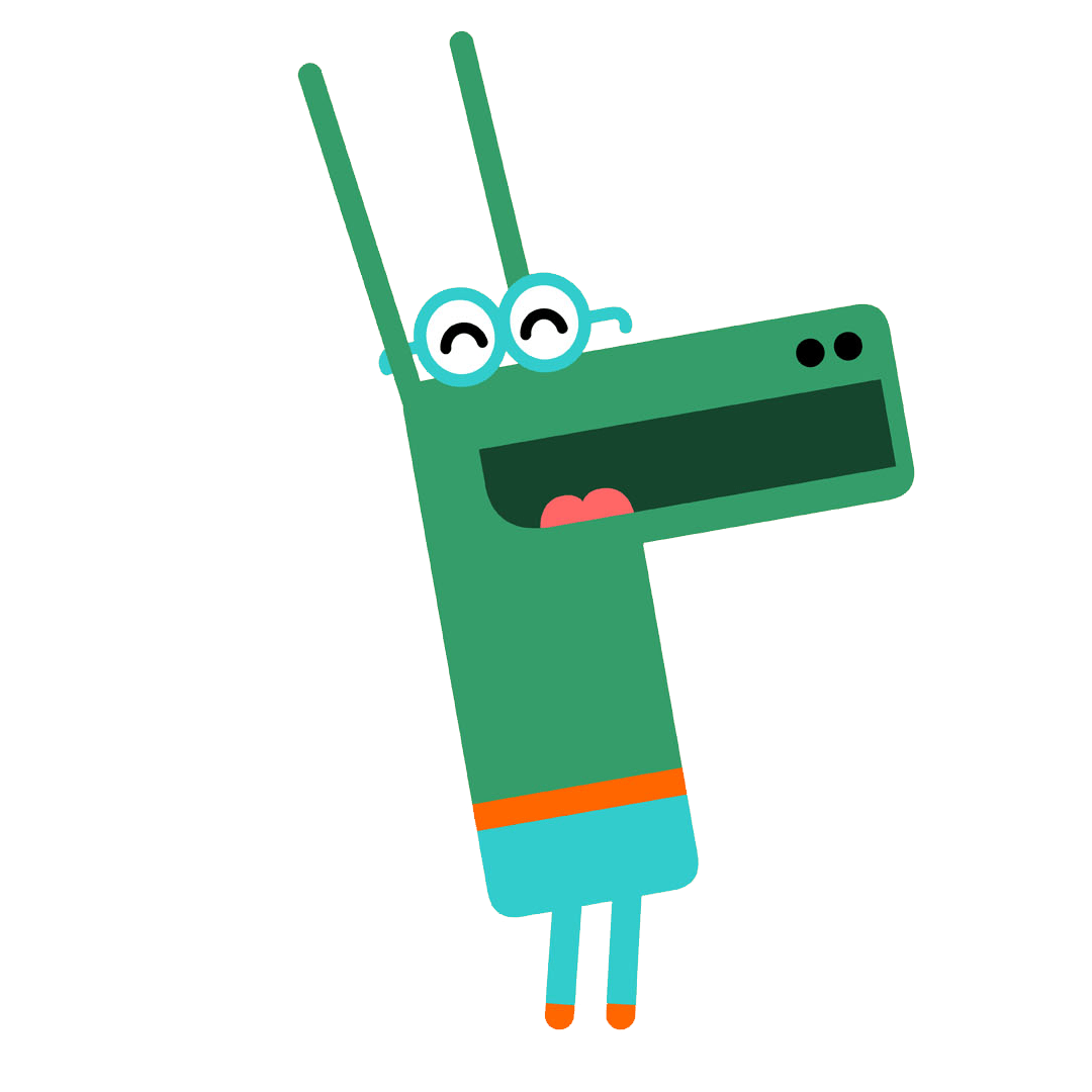 Hey Duggee character Happy the Crocodile