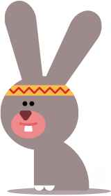 Hey Duggee rabbit indian headband