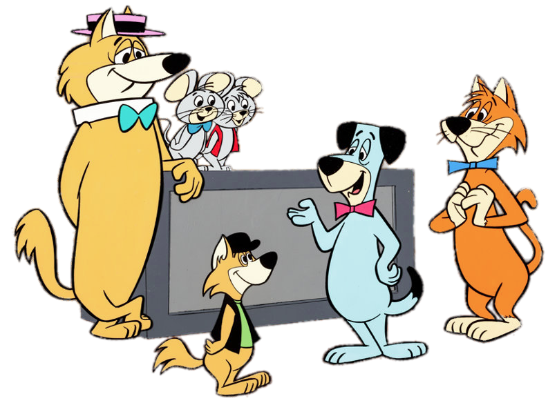 Check out this transparent Huckleberry Hound and Friends talking PNG image