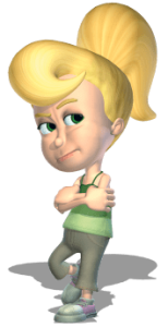 Jimmy Neutron character Cindy Vortex arms crossed