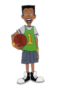 Recess character Vince holding basketball