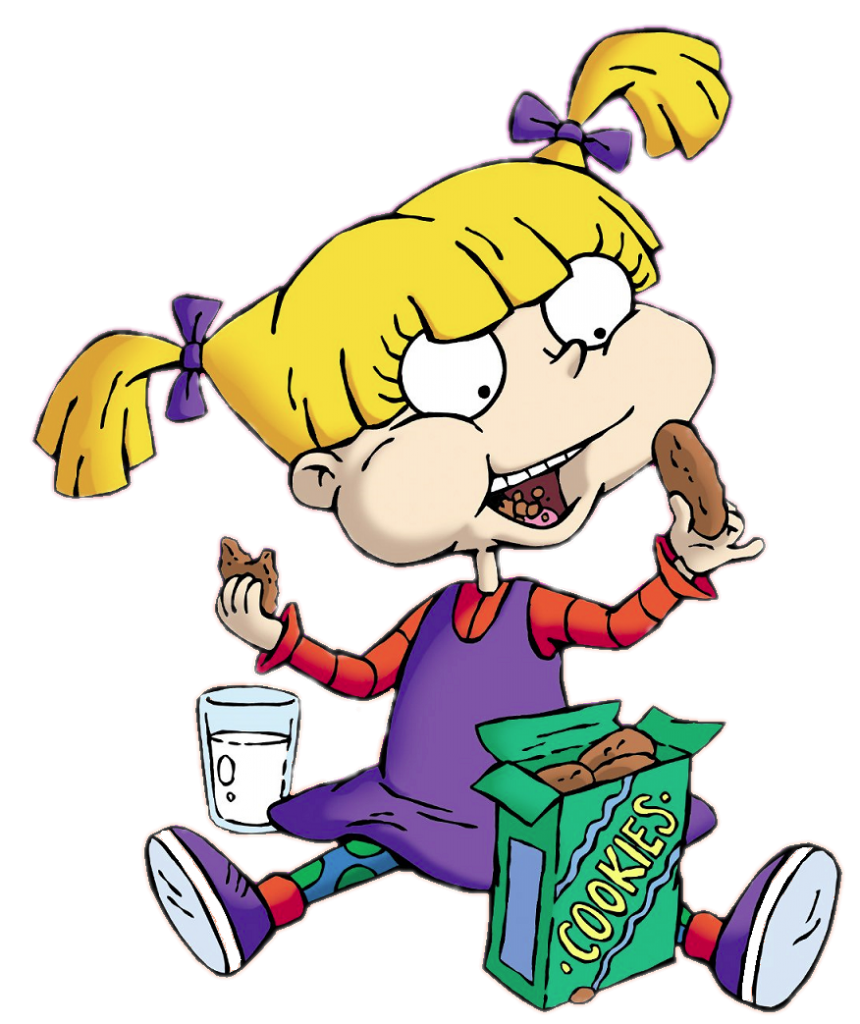 Check out this transparent Rugrats Angelica Pickles eating cookies PNG