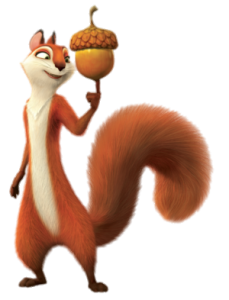 The Nut Job Andie holding nut