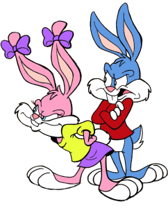 Tiny Toon angry Babs and Buster Bunny