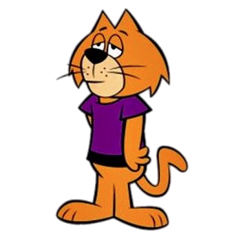 Top Cat character Brain looking tired