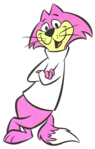 Top Cat character Choo Choo leaning